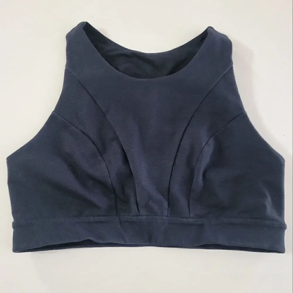 Core 10 Women's Black Sports Bra Crop Top